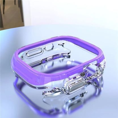For Apple Watch Ultra / Ultra 2 49mm Hollow-Out PC+TPU Protection Cover Watch Frame Case
