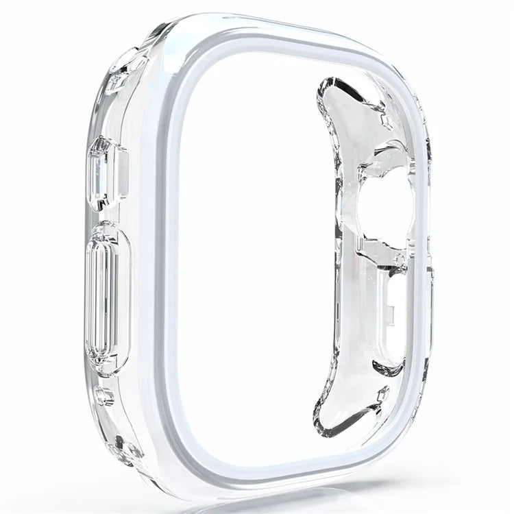 For Apple Watch Series 7 / 8 / 9 45mm Hollow-Out PC+TPU Protection Cover Watch Frame Case