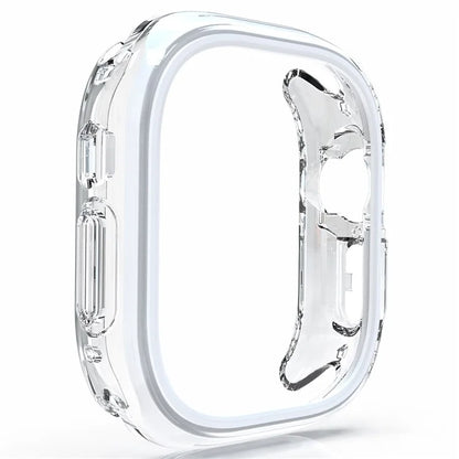 For Apple Watch Series 7 / 8 / 9 45mm Hollow-Out PC+TPU Protection Cover Watch Frame Case