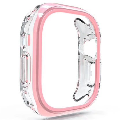 For Apple Watch Series 7 / 8 / 9 45mm Hollow-Out PC+TPU Protection Cover Watch Frame Case