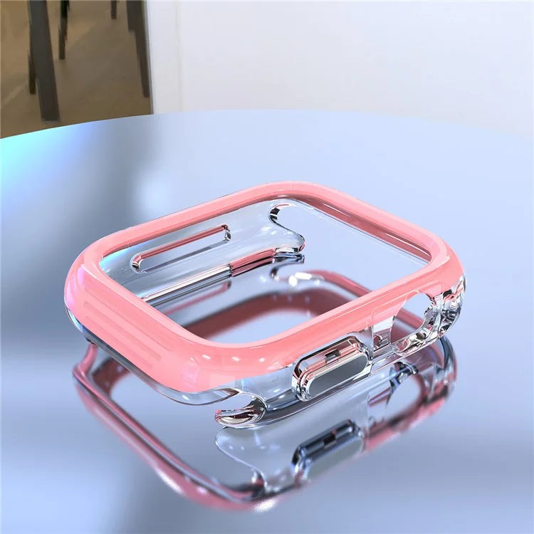For Apple Watch Series 7 / 8 / 9 45mm Hollow-Out PC+TPU Protection Cover Watch Frame Case