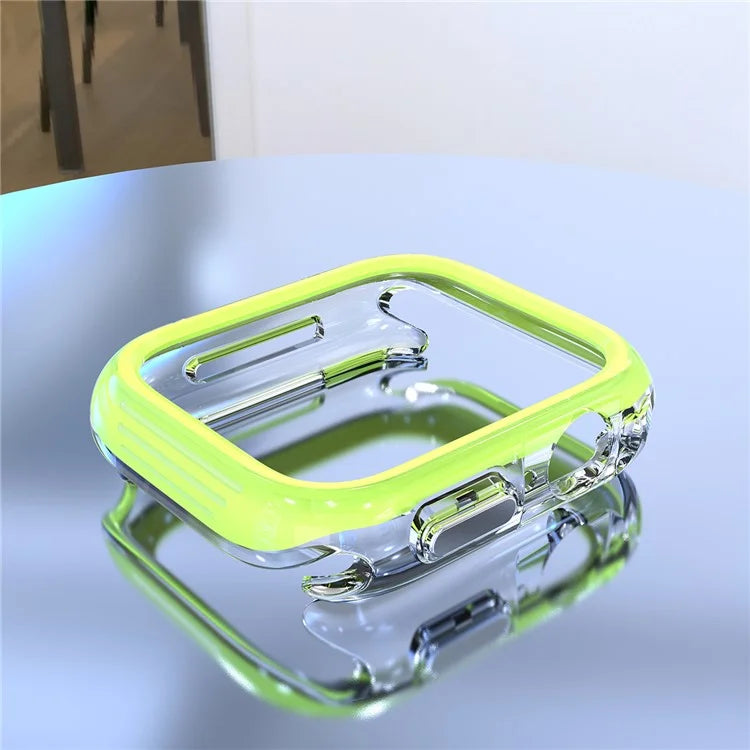 For Apple Watch Series 7 / 8 / 9 45mm Hollow-Out PC+TPU Protection Cover Watch Frame Case