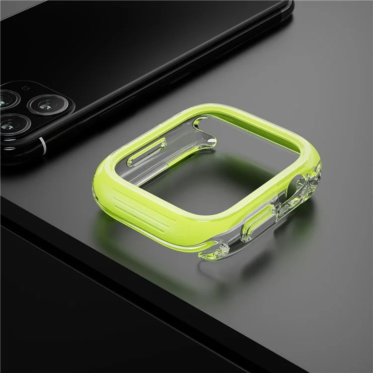 For Apple Watch Series 7 / 8 / 9 45mm Hollow-Out PC+TPU Protection Cover Watch Frame Case