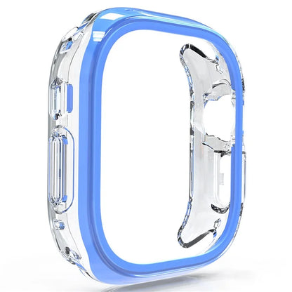 For Apple Watch Series 7 / 8 / 9 45mm Hollow-Out PC+TPU Protection Cover Watch Frame Case
