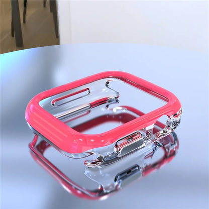 For Apple Watch Series 7 / 8 / 9 45mm Hollow-Out PC+TPU Protection Cover Watch Frame Case