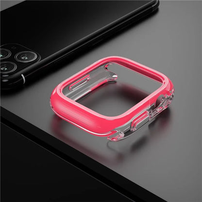 For Apple Watch Series 7 / 8 / 9 45mm Hollow-Out PC+TPU Protection Cover Watch Frame Case