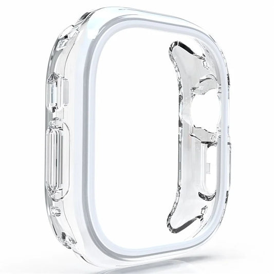 For Apple Watch 7 / 8 / 9 41mm Hollow-Out PC+TPU Protection Cover Watch Frame Case