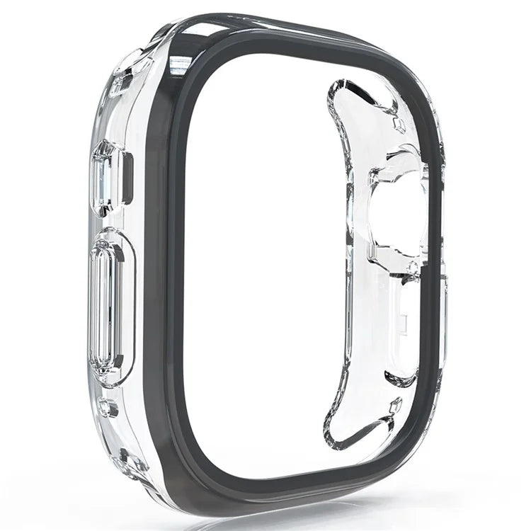 For Apple Watch 7 / 8 / 9 41mm Hollow-Out PC+TPU Protection Cover Watch Frame Case