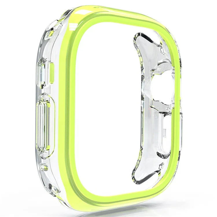 For Apple Watch 7 / 8 / 9 41mm Hollow-Out PC+TPU Protection Cover Watch Frame Case
