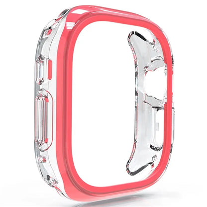 For Apple Watch 7 / 8 / 9 41mm Hollow-Out PC+TPU Protection Cover Watch Frame Case