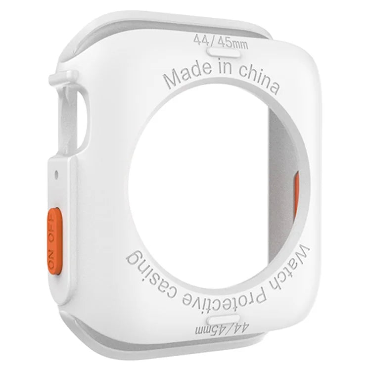 For Apple Watch Series 4 / 5 / 6 / SE / SE (2022) 44mm / 7 / 8 / 9 45mm Drop Protection TPU Watch Frame Case