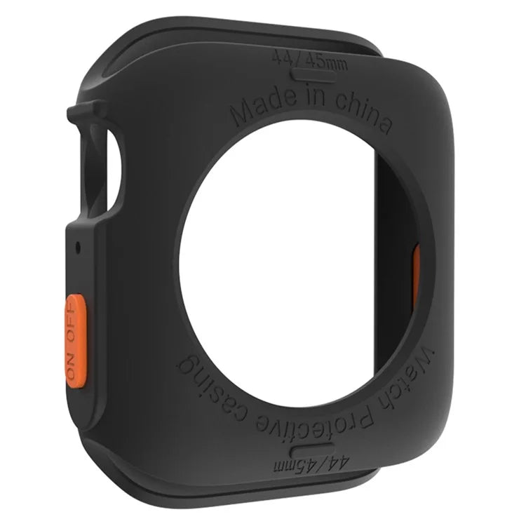 For Apple Watch Series 4 / 5 / 6 / SE / SE (2022) 44mm / 7 / 8 / 9 45mm Drop Protection TPU Watch Frame Case