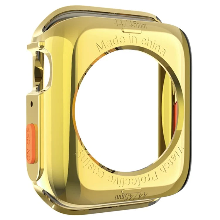 For Apple Watch Series 4 / 5 / 6 / SE / SE (2022) 44mm / 7 / 8 / 9 45mm Drop Protection TPU Watch Frame Case