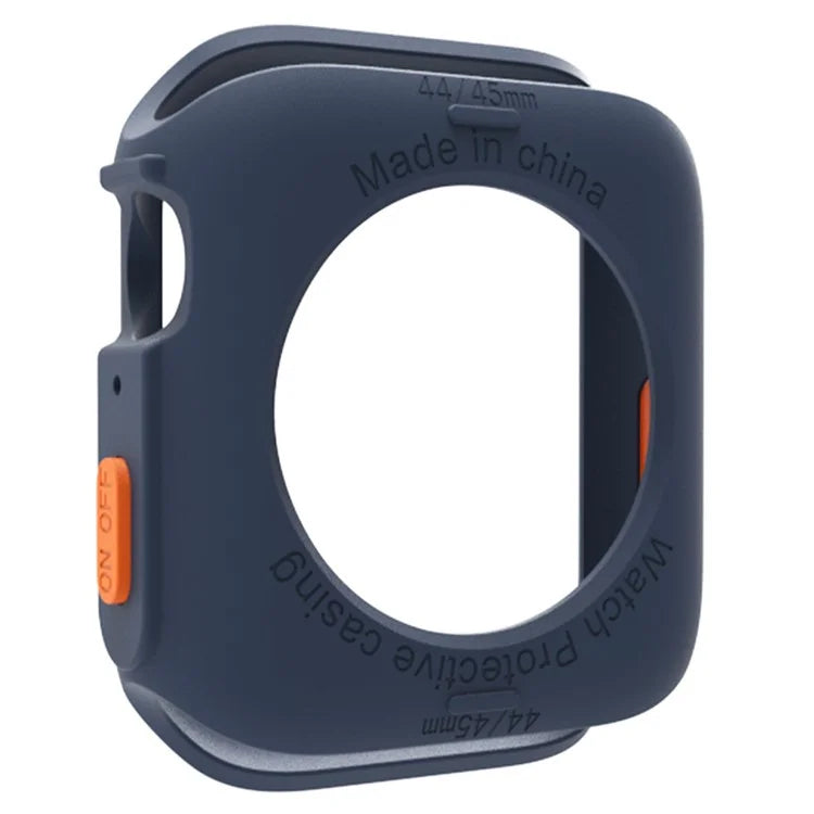 For Apple Watch Series 4 / 5 / 6 / SE / SE (2022) 44mm / 7 / 8 / 9 45mm Drop Protection TPU Watch Frame Case