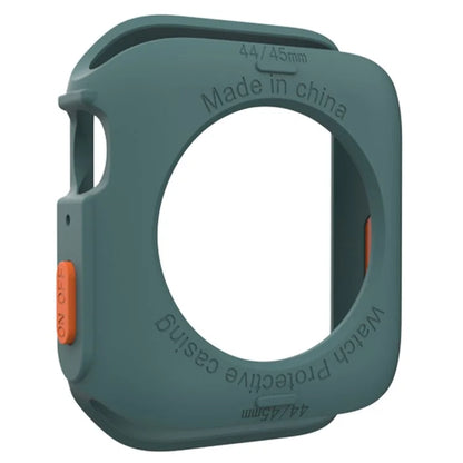 For Apple Watch Series 4 / 5 / 6 / SE / SE (2022) 44mm / 7 / 8 / 9 45mm Drop Protection TPU Watch Frame Case