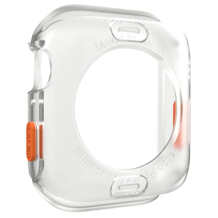 For Apple Watch Series 4 / 5 / 6 / SE / SE (2022) 44mm / 7 / 8 / 9 45mm Drop Protection TPU Watch Frame Case