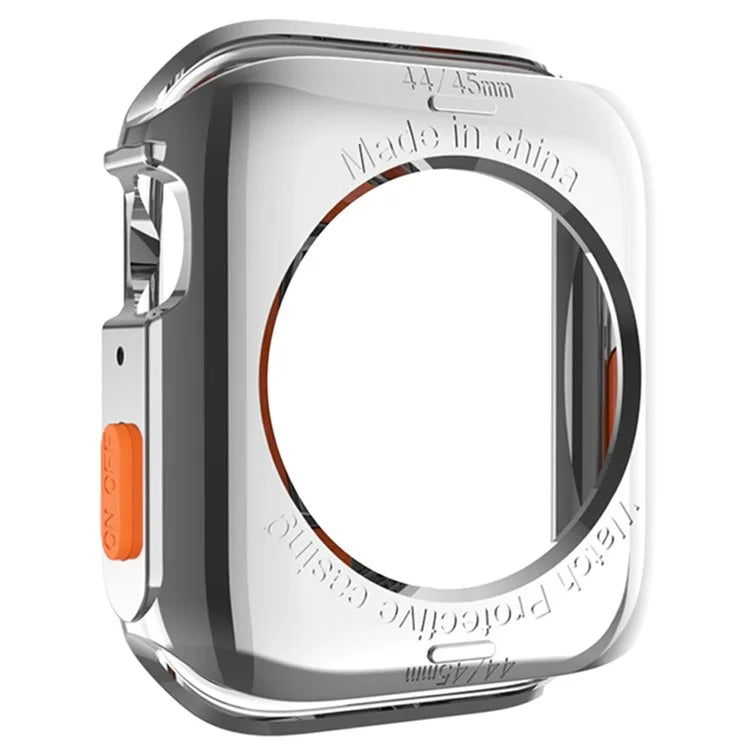 For Apple Watch Series 4 / 5 / 6 / SE / SE (2022) 44mm / 7 / 8 / 9 45mm Drop Protection TPU Watch Frame Case