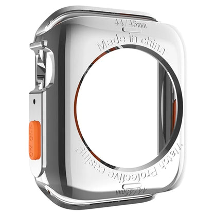 For Apple Watch Series 4 / 5 / 6 / SE / SE (2022) 44mm / 7 / 8 / 9 45mm Drop Protection TPU Watch Frame Case