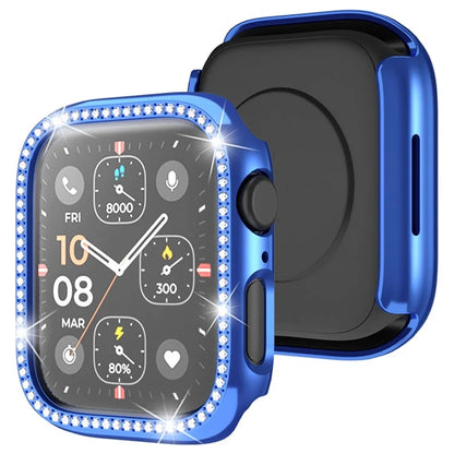 For Apple Watch Ultra 49mm  /  Ultra 2 49mm Rhinestone Decor Hollow Out Electroplating PC Watch Case