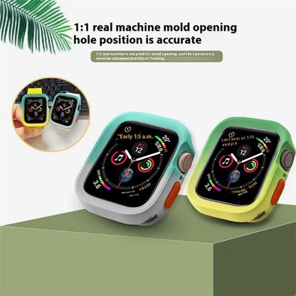For Apple Watch Series 4  /  5  /  6  /  SE  /  SE (2022) 40mm  /  7  /  8  /  9 41mm Dual Color TPU Watch Case