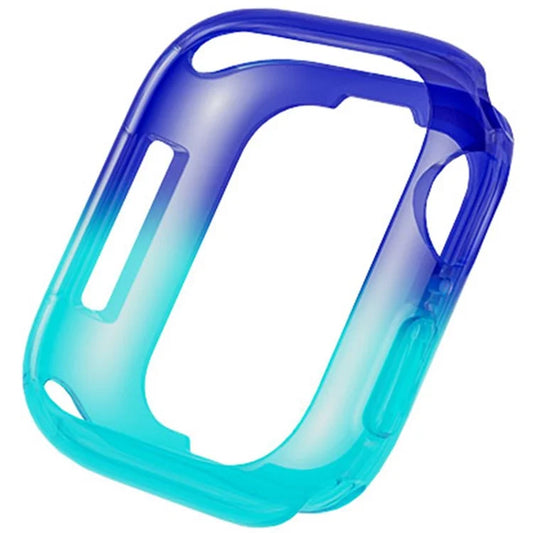 For Apple Watch Series 4  /  5  /  6  /  SE  /  SE (2022) 40mm  /  7  /  8  /  9 41mm Dual Color Translucent Matte TPU Watch Case