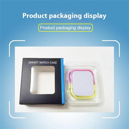 For Apple Watch Series 4  /  5  /  6  /  SE  /  SE (2022) 40mm  /  7  /  8  /  9 41mm Dual Color Translucent Matte TPU Watch Case