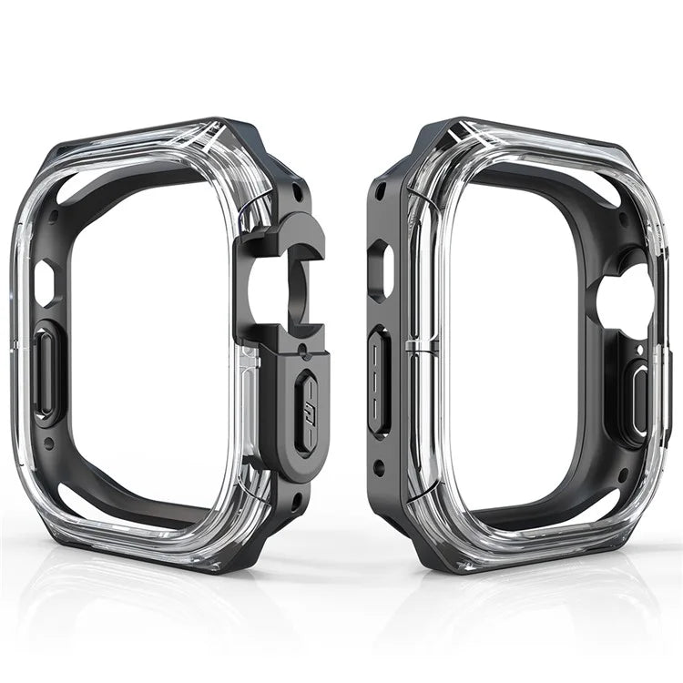 For Apple Watch Series 4 / 5 / 6 / SE / SE (2022) 44mm Watch Frame Case PC+TPU Protector