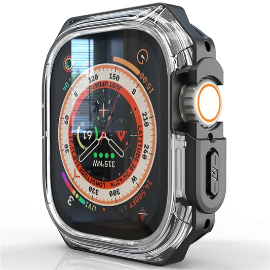 For Apple Watch Series 7 / 8 / 9 45mm Watch Frame Case PC+TPU Smartwatch Edge Protector