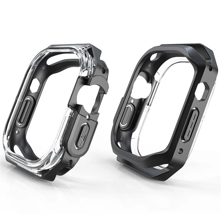 For Apple Watch Series 7 / 8 / 9 45mm Watch Frame Case PC+TPU Smartwatch Edge Protector