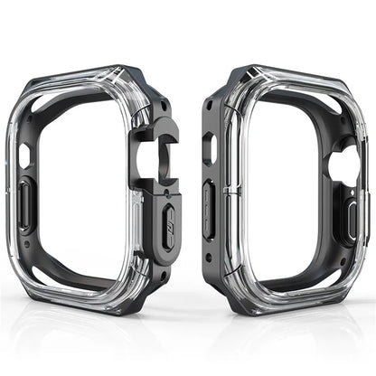 For Apple Watch Series 7 / 8 / 9 45mm Watch Frame Case PC+TPU Smartwatch Edge Protector