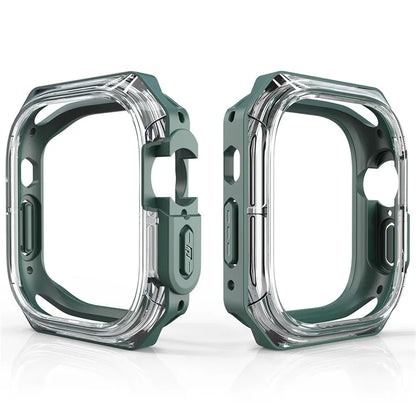 For Apple Watch Series 7 / 8 / 9 45mm Watch Frame Case PC+TPU Smartwatch Edge Protector