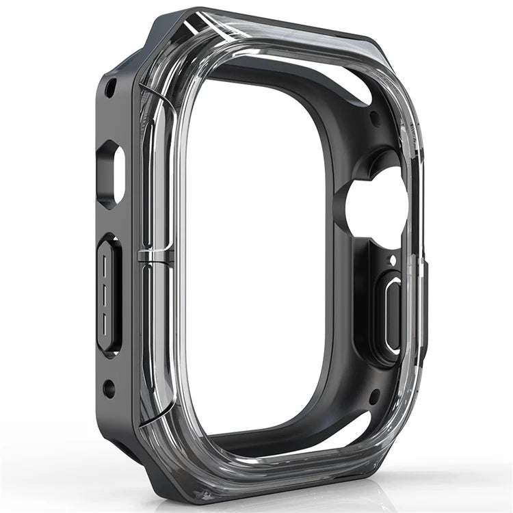 For Apple Watch Series 7 / 8 / 9 45mm Watch Frame Case PC+TPU Smartwatch Edge Protector