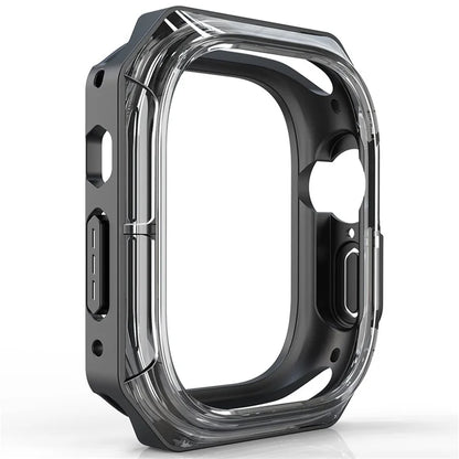 For Apple Watch Series 7 / 8 / 9 45mm Watch Frame Case PC+TPU Smartwatch Edge Protector