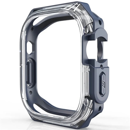 For Apple Watch Series 7 / 8 / 9 45mm Watch Frame Case PC+TPU Smartwatch Edge Protector