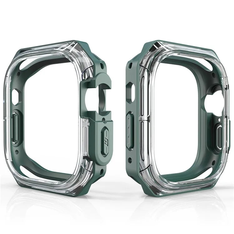 For Apple Watch Series 4 / 5 / 6 / SE / SE (2022) 40mm Watch Frame Case PC+TPU Smartwatch Edge Protector