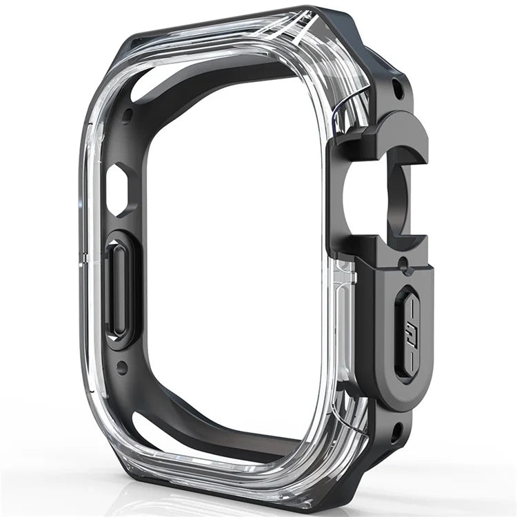 For Apple Watch Series 7 / 8 / 9 41mm Watch Frame Case PC+TPU Smartwatch Edge Protector