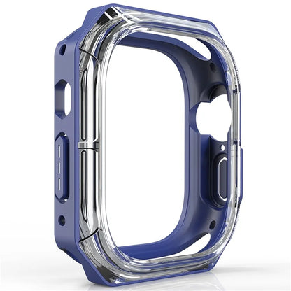 For Apple Watch Series 7 / 8 / 9 41mm Watch Frame Case PC+TPU Smartwatch Edge Protector