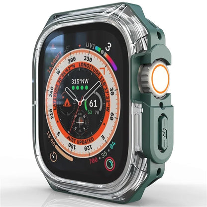 For Apple Watch Series 7 / 8 / 9 41mm Watch Frame Case PC+TPU Smartwatch Edge Protector