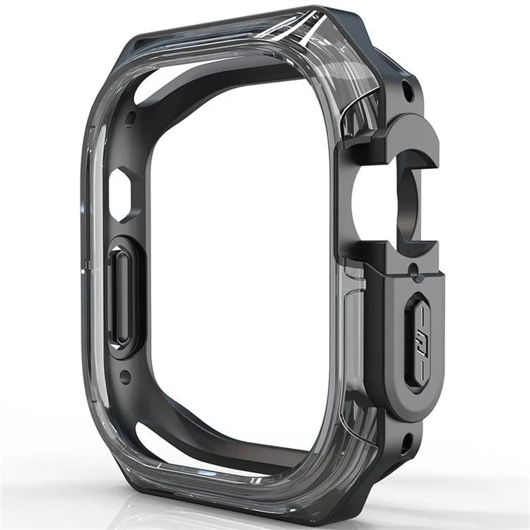 For Apple Watch Series 7 / 8 / 9 41mm Watch Frame Case PC+TPU Smartwatch Edge Protector