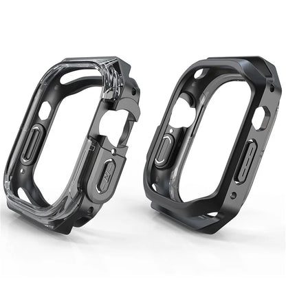 For Apple Watch Series 7 / 8 / 9 41mm Watch Frame Case PC+TPU Smartwatch Edge Protector