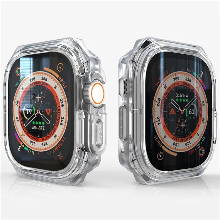 For Apple Watch Series 7 / 8 / 9 41mm Watch Frame Case PC+TPU Smartwatch Edge Protector