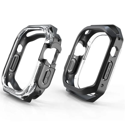 For Apple Watch Ultra 49mm / Ultra 2 49mm Watch Frame Case PC+TPU Smartwatch Edge Protector