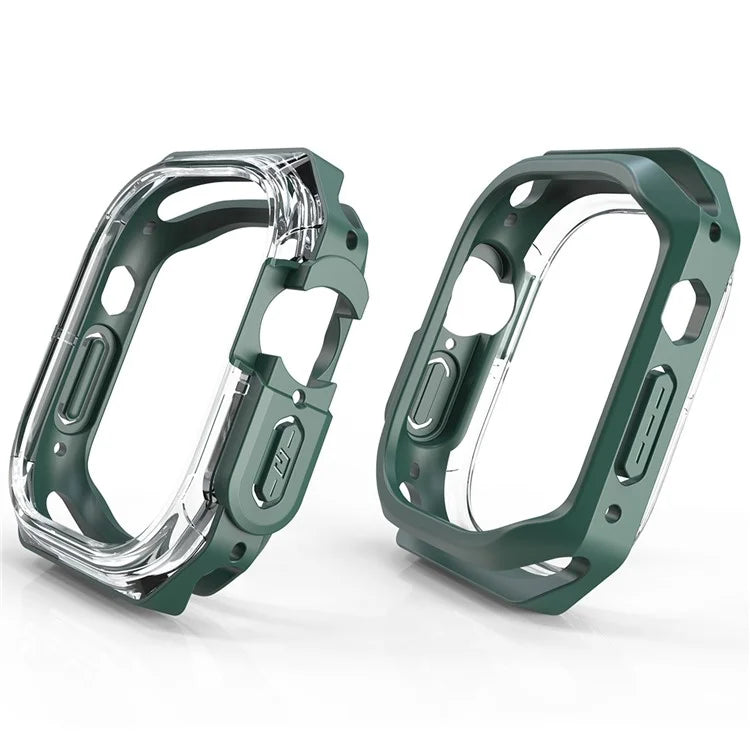 For Apple Watch Ultra 49mm / Ultra 2 49mm Watch Frame Case PC+TPU Smartwatch Edge Protector