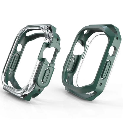 For Apple Watch Ultra 49mm / Ultra 2 49mm Watch Frame Case PC+TPU Smartwatch Edge Protector