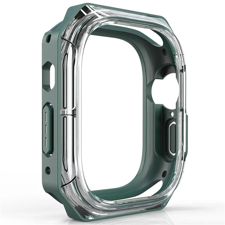 For Apple Watch Ultra 49mm / Ultra 2 49mm Watch Frame Case PC+TPU Smartwatch Edge Protector