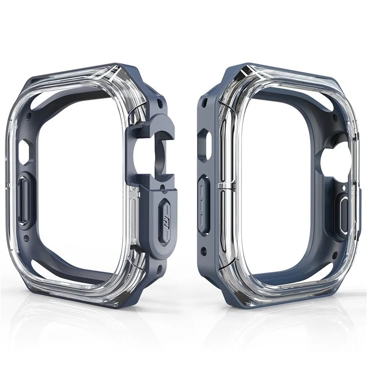 For Apple Watch Ultra 49mm / Ultra 2 49mm Watch Frame Case PC+TPU Smartwatch Edge Protector
