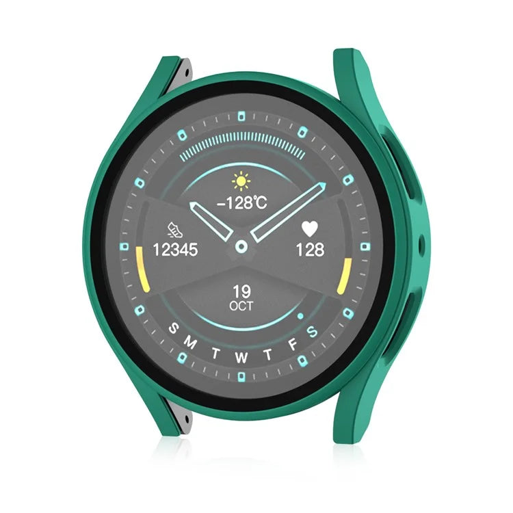 For Samsung Galaxy Watch7 44mm Matte Case with Tempered Glass Screen Film Hard PC Watch Cover