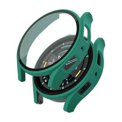 For Samsung Galaxy Watch7 44mm Matte Case with Tempered Glass Screen Film Hard PC Watch Cover