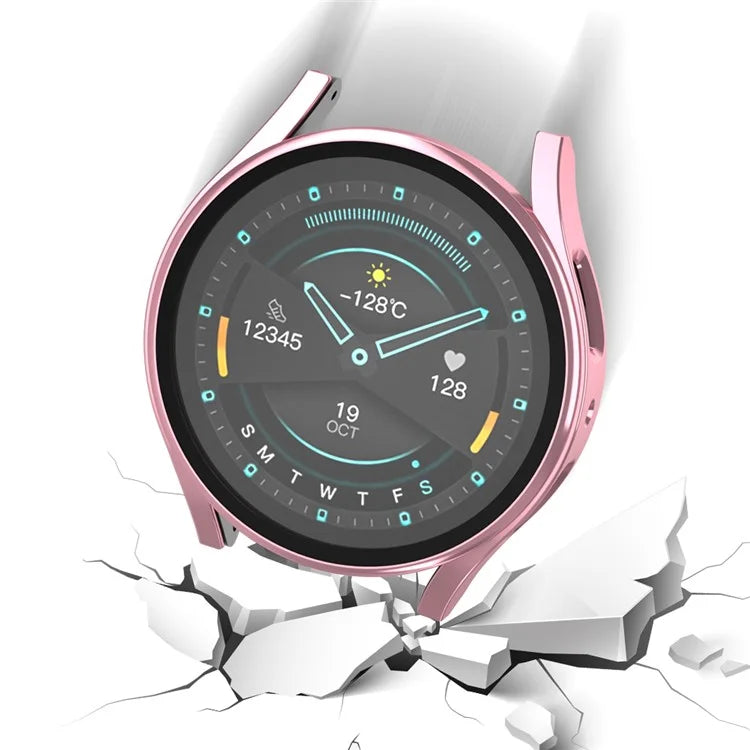 For Samsung Galaxy Watch7 44mm Matte Case with Tempered Glass Screen Film Hard PC Watch Cover