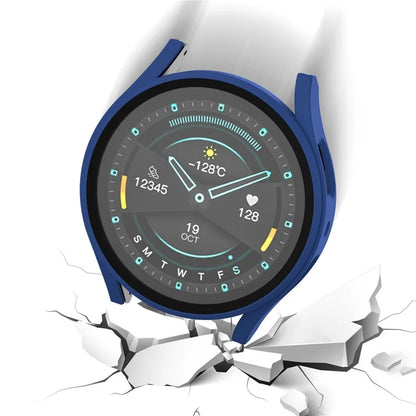 For Samsung Galaxy Watch7 44mm Matte Case with Tempered Glass Screen Film Hard PC Watch Cover